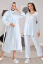 Maternity Maternity 2406 Blue Maternity Maternity Set of 7 with Hijab