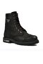 18505 Men's Black Genuine Leather Winter Thick Sole Rubber Anti-Slip Half Boots Boots - 4