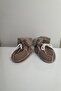 Unisex Baby Gray Suede Leather Fur Booties