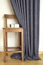 Linen Dark Blue Background Curtain 1-2,5 Medium Tight Pleat 150x260 cm