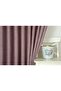 Linen Lilac Background Curtain 1-2 Sparse Pleat - 2