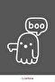 ملصق سيارة Ghost Ghost Boo ملصق زجاجي للسيارة مقاس 20 × 23 سم