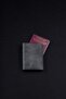 Minimal X Passport Cover Card Holder - Anthracite - Genuine Leather & Handmade - 5