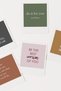Set of 12 Motivational Pastel Colors Decorative Ornament Pola Cards - 2