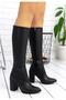 Black Morena Skin Boots - 5