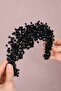 Pollux Crystal Beaded Bridal Crown Hair Accessory - 3