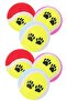 ® Set of 6 Colorful Patterned Tennis Ball Cat Dog Toy