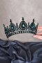 Ahu Drop Crystal Jewelled Bridal Henna Crown