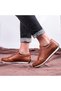 Comfy Genuine Leather Men's Daily Shoes, Casual Shoes, 100% Leather Shoes, 4 Seasons - 6