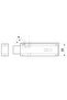 8 cm Brass Automatic Flat Slide Yellow - 2