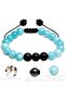 Certified Aquamarine Stone Double Natural Stone Bracelet Set - 3