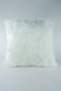 Plush Square Throw Pillow Case - White