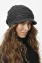 Brim Lined Knitwear Knitted Beret - Anthracite - 2