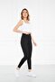 Women's White Lycra Crop - 2