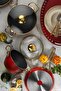 Maya 7 Piece Granite Patterned Pot Set - Red