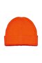 Neon Orange Basic Beanie Unisex Orange Beanie - 3