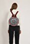 Fargin Ethnic Authentic Patterned Round Backpack Embroidered Bohemian Style Backpack - 4