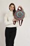 Fargin Ethnic Authentic Patterned Round Backpack Embroidered Bohemian Style Backpack - 7