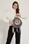 Fargin Ethnic Authentic Patterned Round Backpack Embroidered Bohemian Style Backpack - 3