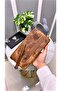 Handbag Genuine Leather Hazelnut Color with Hand Band 2029