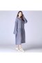 Women's Men's Raincoat Hooded Snap Fastener Eva Gray Raincoat - 4