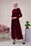 Chiffon Women's Long Jumpsuit Dress with Mobile Belt - 6