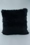 Plush Throw Pillow Cover Black Color