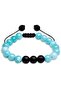 Certified Aquamarine Stone Double Natural Stone Bracelet Set - 5