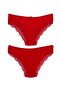 Sur Lace Modal Ribbed Bikini Slip Women's Panties - 3
