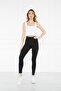 Women's White Lycra Crop - 6