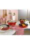 Maya 7 Piece Granite Patterned Pot Set - Red - 2