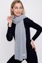 Women's Thessaloniki Knitwear Scarf Gray 22wk271