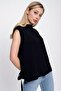 Women's Side Tie Knitwear Sweater Black 22wk252 - 2