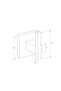 Black Square Single Bathrobe Hanger - 3