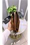 Handbag Genuine Leather Hazelnut Color with Hand Band 2029 - 3