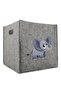 Multi-Purpose Felt Organizer Basket Children's Room Toy Basket // 30X30X30 cm Elephant - 2