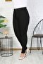 Black High Waist Lycra Plus Size Jean Trousers - 2
