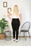 Black High Waist Lycra Plus Size Jean Trousers - 3