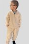 Boy's Zippered Long Sleeve Double Fleece Suit