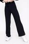 Women's Corded Knitwear Trousers Black 22wk261 - 3