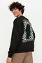 Black Oversize/Wide Cut Printed Sweatshirt Tmnaw22Sw0417 - 4