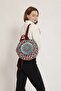 Fargin Ethnic Authentic Patterned Round Backpack Embroidered Bohemian Style Backpack