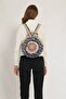 Fargin Ethnic Authentic Patterned Round Backpack Embroidered Bohemian Style Backpack - 2