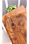 Handbag Genuine Leather Hazelnut Color with Hand Band 2029 - 7
