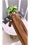 Handbag Genuine Leather Hazelnut Color with Hand Band 2029 - 8