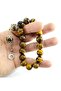 Natural Stone Tiger Eye Stone 17Pcs Shak-Shak Efe Rosary
