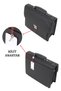 Black Briefcase With Shoulder Strap Lock Mechanism 15.6 Inch Laptop Compartment - 5