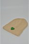 New Year/Valentine's Day Special Collection Light Brown Color Unisex Beret with Green Heart Figure