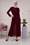 Chiffon Women's Long Jumpsuit Dress with Mobile Belt - 5