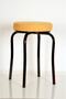 Single Yellow Thai Feather Fabric Claret Red Profile Octopus Stool Metal Stool Kitchen Stool